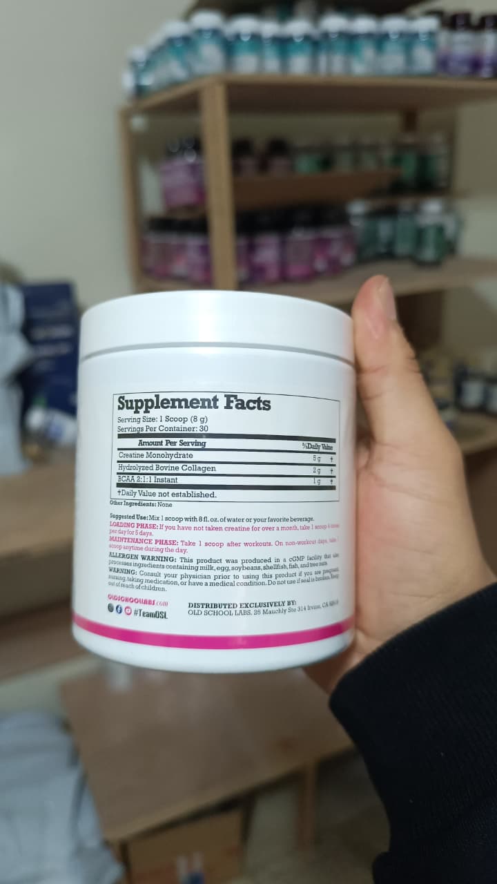 CREATINA MONOHYDRATADA PARA MUJER OLD SCHOOL.CM